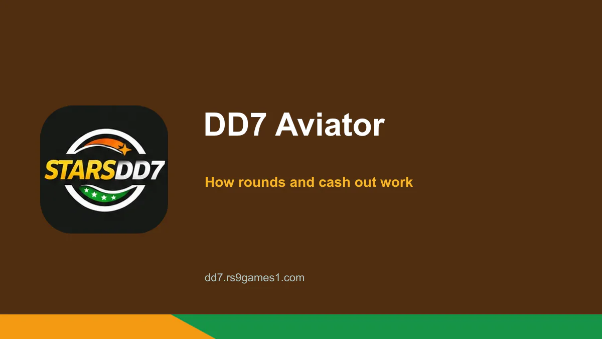 DD7 Aviator: How Rounds and Cash Out Work — DD7 guide cover