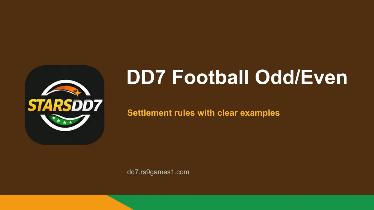 DD7 Football Odd/Even Bets Explained with Examples — DD7 guide cover